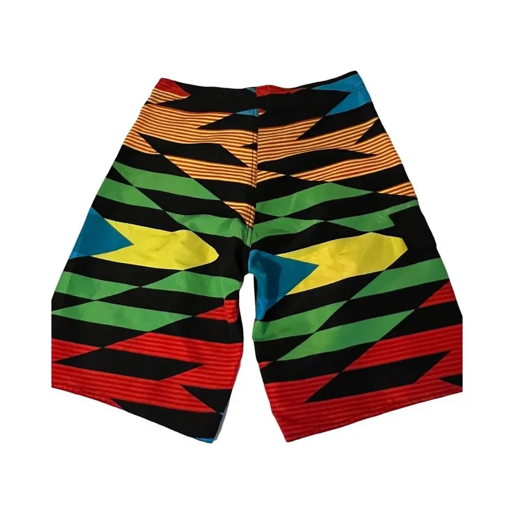 B.Split Mens Swim Trunks Size Small Board Shorts Multicolor Pull On Pocket - Picture 7 of 8
